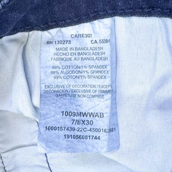 Wrangler Women's Dark Wash Slim Straight Jeans - Size 7/8 - Picture 7 of 7